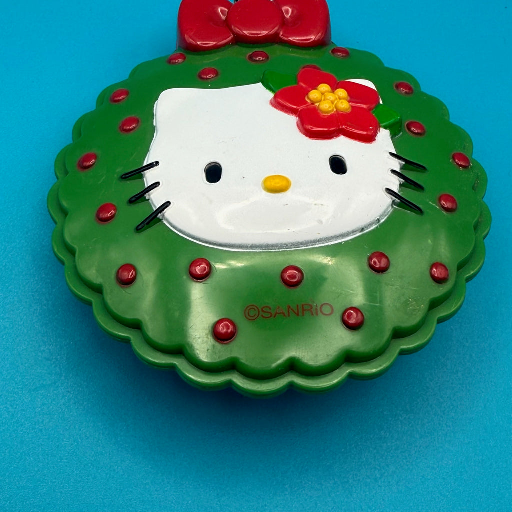 Vintage Holiday Hello Kitty Wreath Bag Charm