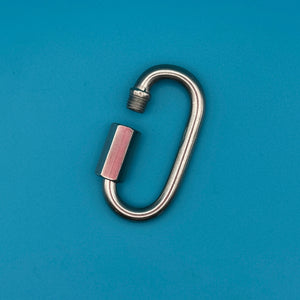 Silver Metal Screw Carabiner - clips carabiners charms keychains bag designer vintage keychain vintage charms for bag nostalgia vintage keychains y2k collectible - Bag Crap