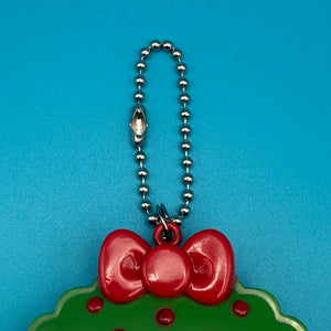 Holiday Hello Kitty Wreath - hello kitty sanrio japan kawaii rare vintage keychain vintage charms for bag nostalgia vintage keychains y2k collectible - Bag Crap