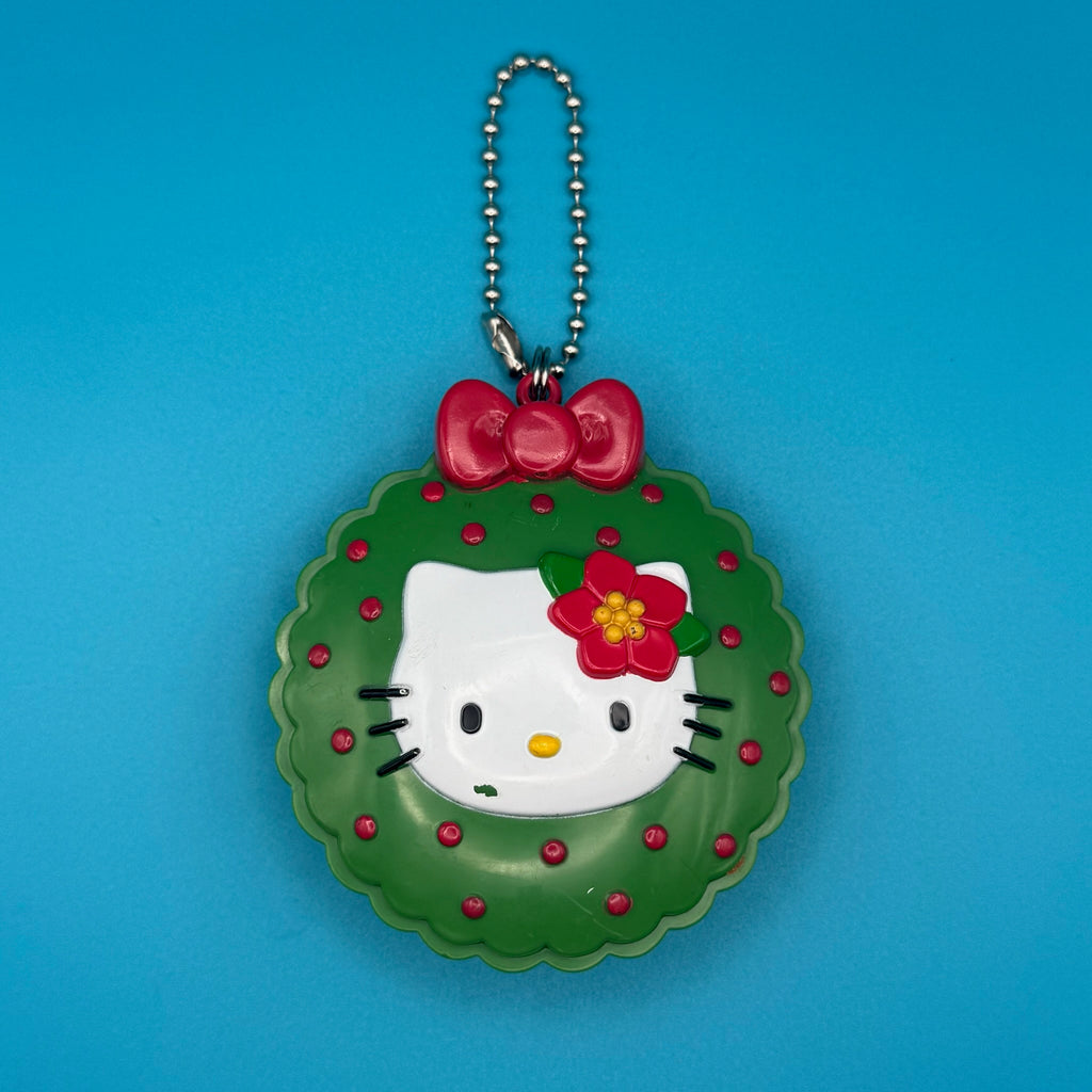 Vintage Holiday Hello Kitty Wreath Bag Charm