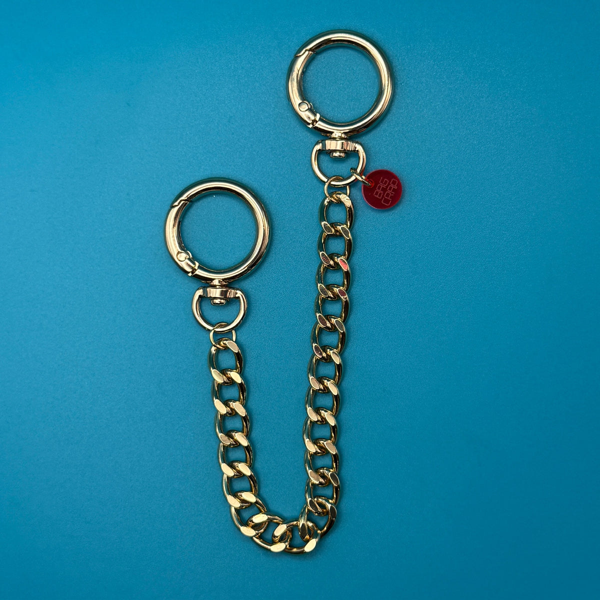 8.5' Gold Metal   Chain - clips carabiners charms keychains bag designer vintage keychain vintage charms for bag nostalgia vintage keychains y2k collectible - Bag Crap