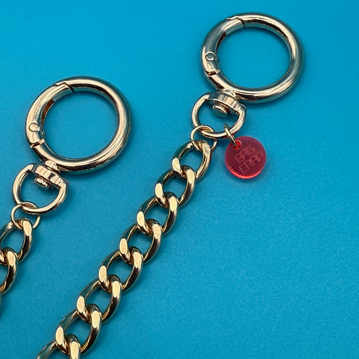 8.5' Gold Metal   Chain - clips carabiners charms keychains bag designer vintage keychain vintage charms for bag nostalgia vintage keychains y2k collectible - Bag Crap