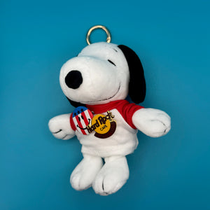 Snoopy Plush   with VTG Pins & Gold Hardware - snoopy rar peanuts vintage keychain vintage charms for bag nostalgia vintage keychains y2k collectible - Bag Crap