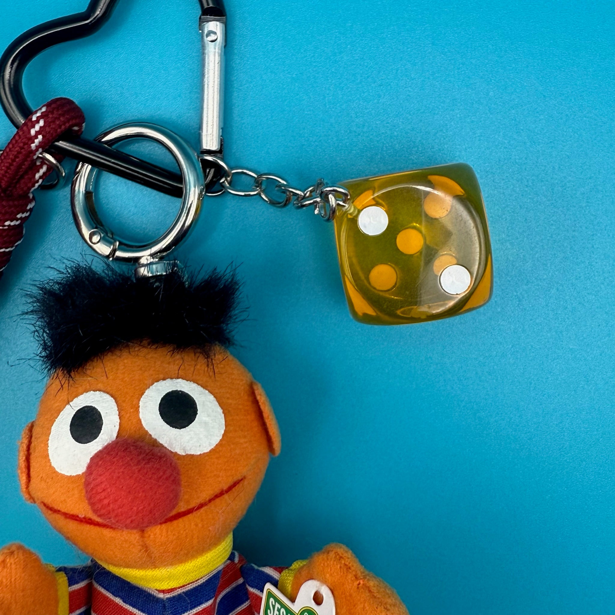 Sesame Street Ernie Plush   Pack - vintage bag charm packs nostalgia vintage y2k vintage keychain vintage charms for bag nostalgia vintage keychains y2k collectible - Bag Crap