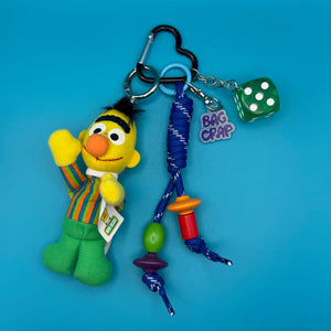 Sesame Street Bert Plush   Pack - vintage bag charm packs nostalgia vintage y2k vintage keychain vintage charms for bag nostalgia vintage keychains y2k collectible - Bag Crap