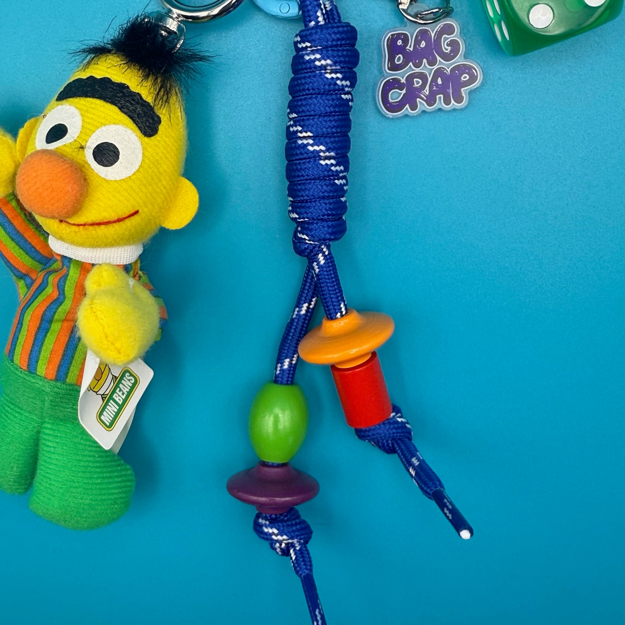 Sesame Street Bert Plush   Pack -  vintage keychain vintage charms for bag nostalgia vintage keychains y2k collectible - Bag Crap