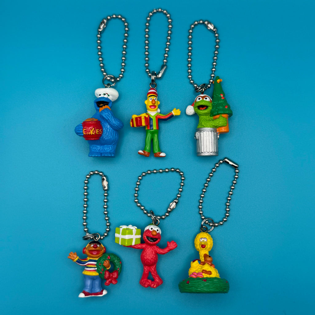 Vintage Holiday Sesame Street Character Bag Charms
