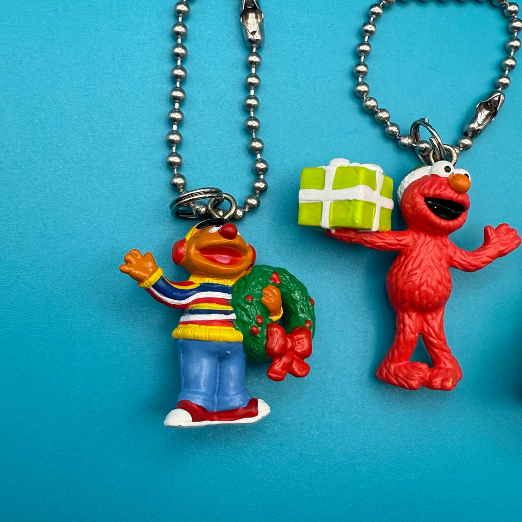 Vintage Holiday Sesame Street Character Bag Charms