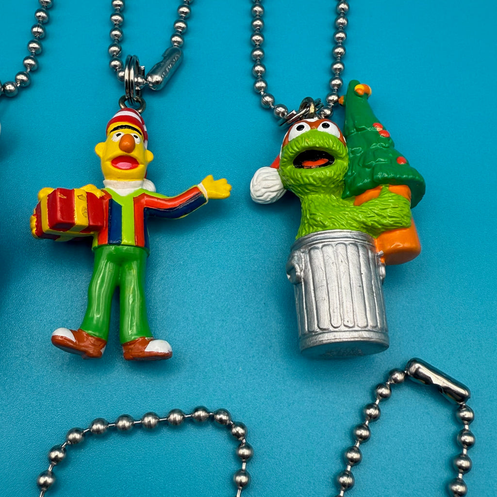 Vintage Holiday Sesame Street Character Bag Charms