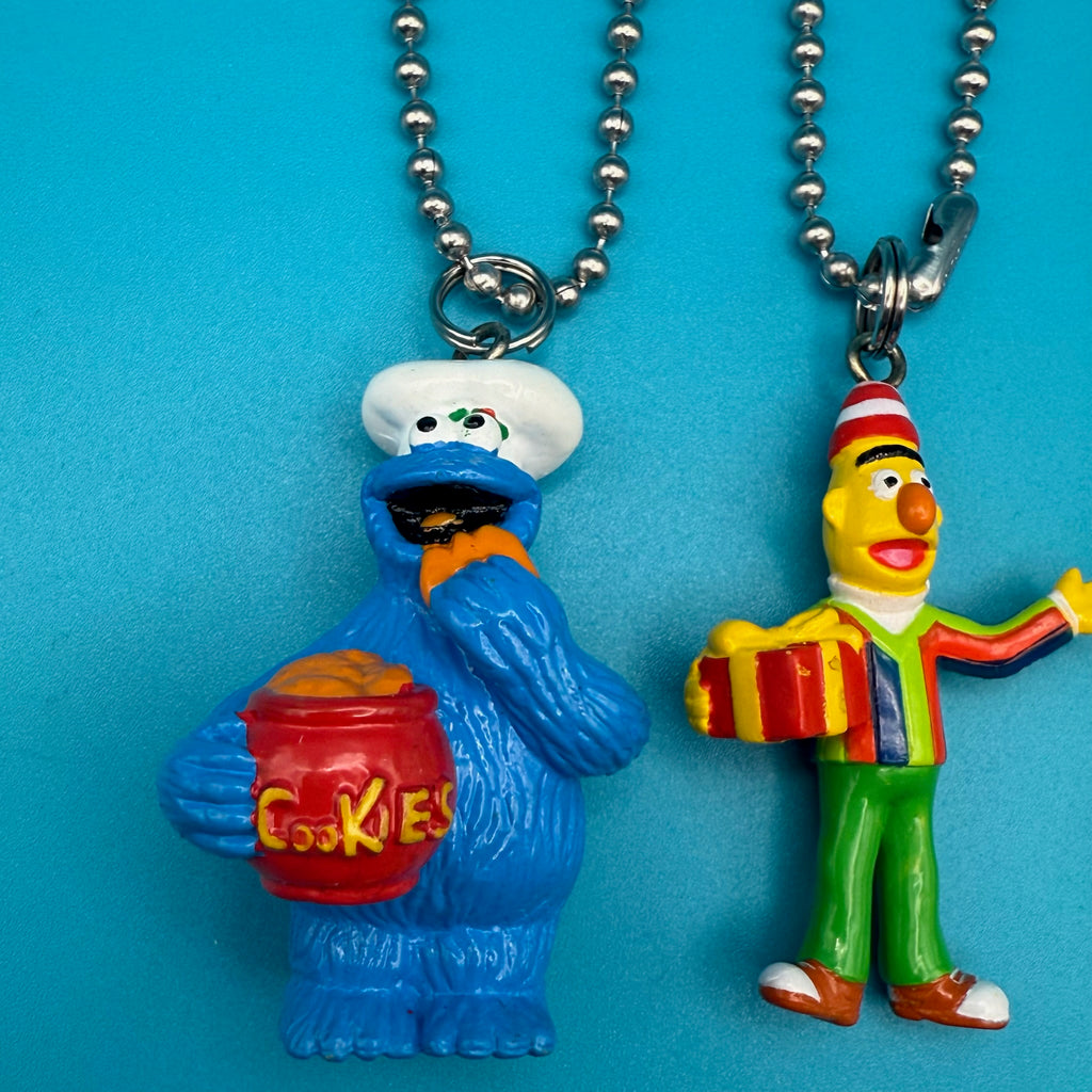 Vintage Holiday Sesame Street Character Bag Charms