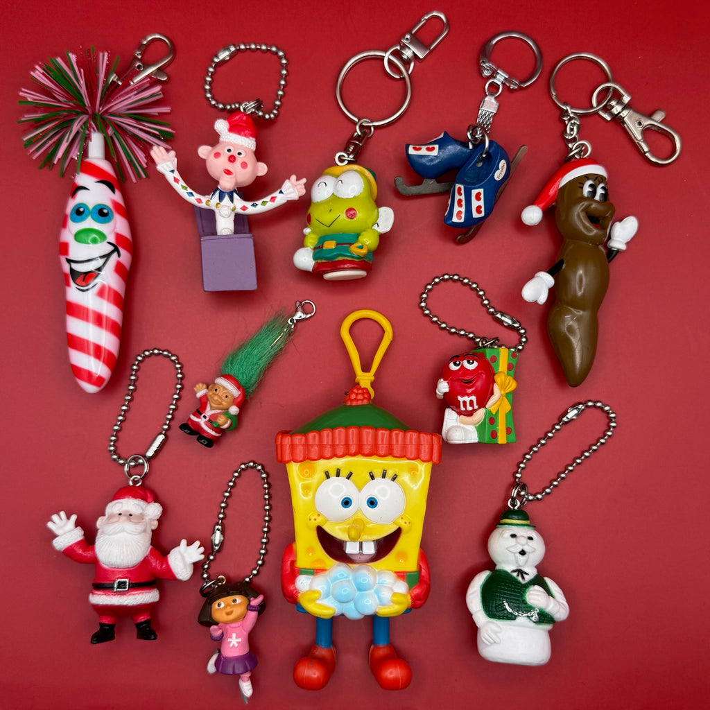 Vintage Holiday Character Assortment Bag Charms