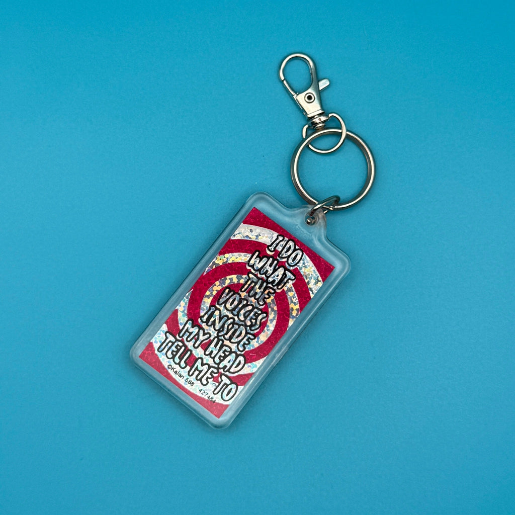 Vintage Y2K Funny Sayings Keychain Bag Charms