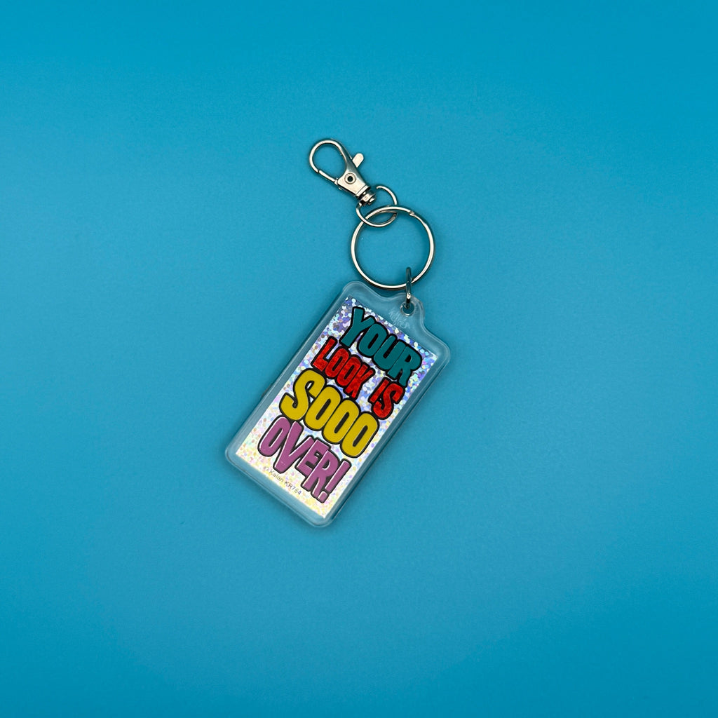 Vintage Y2K Funny Sayings Keychain Bag Charms
