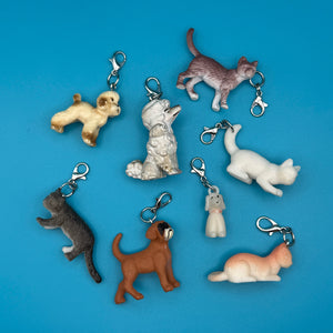 1950s-1960s Mini Cats & Dogs  s - snoopy rar peanuts vintage keychain vintage charms for bag nostalgia vintage keychains y2k collectible - Bag Crap