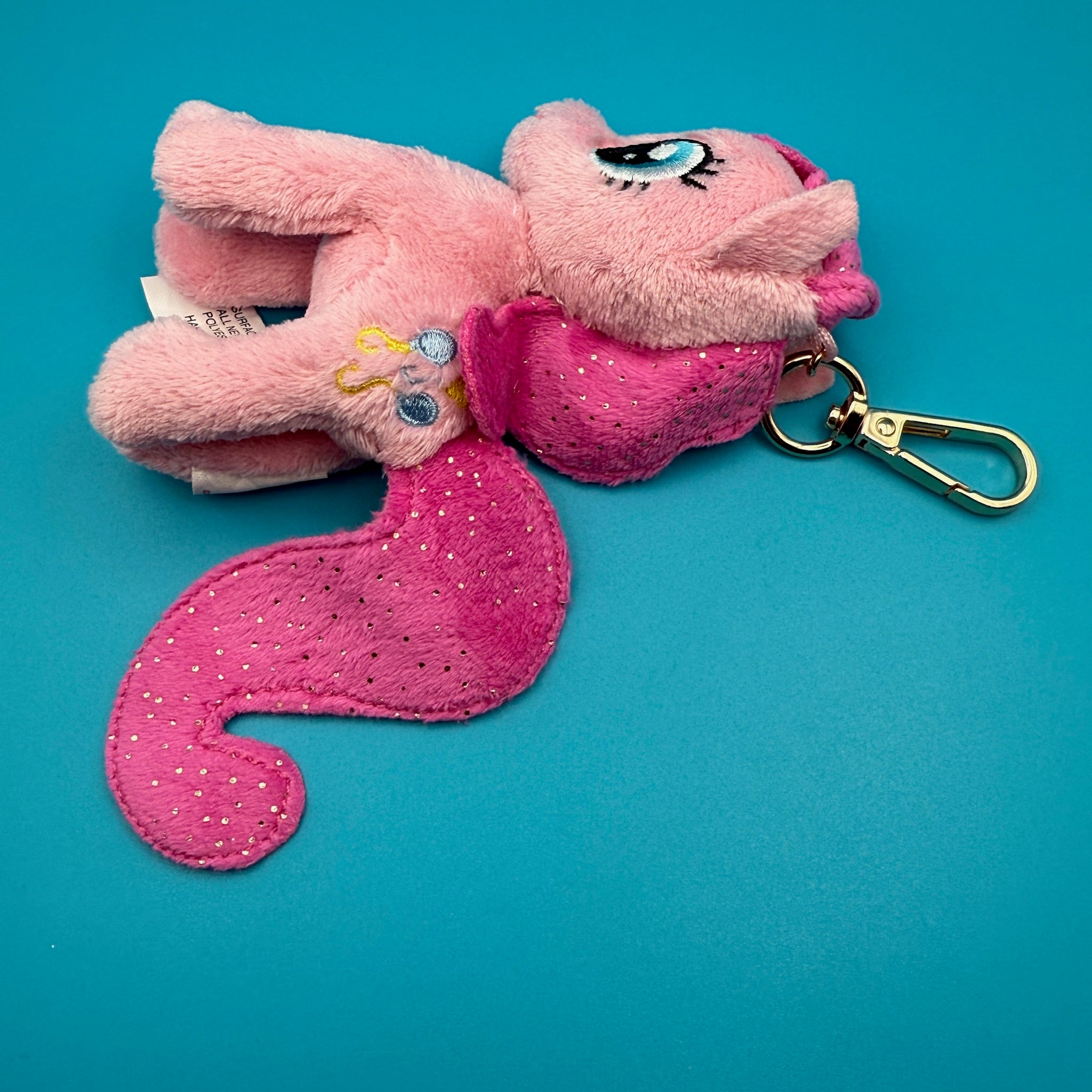 4'  Pinkie Pie My Little Pony Plush -  vintage keychain vintage charms for bag nostalgia vintage keychains y2k collectible - Bag Crap