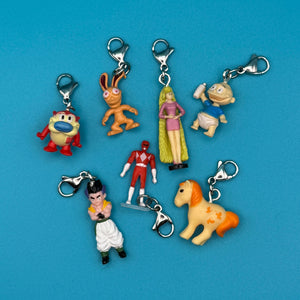 Micro Mini ‘90 Cartoons & Toys  s -  vintage keychain vintage charms for bag nostalgia vintage keychains y2k collectible - Bag Crap