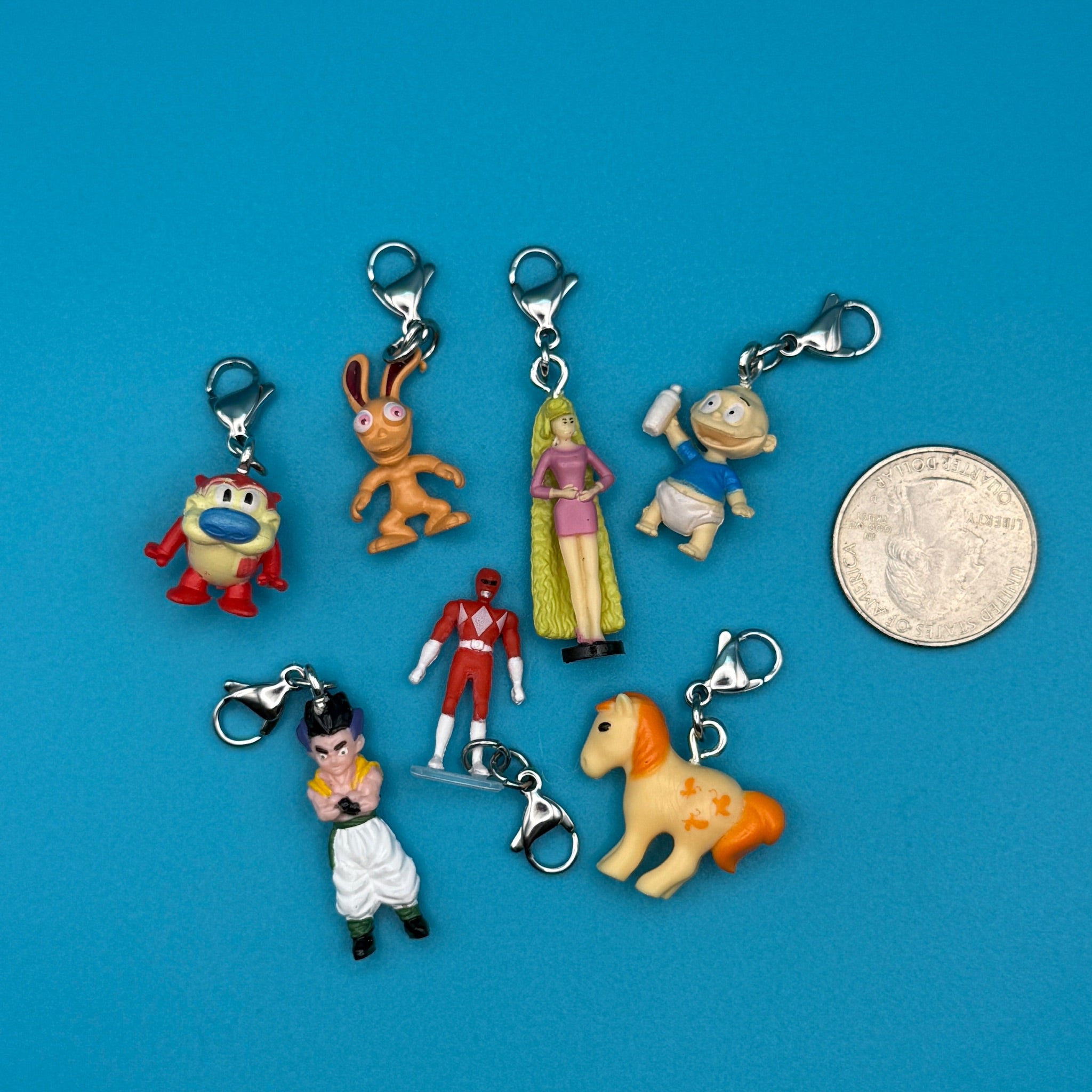 Micro Mini ‘90 Cartoons & Toys  s - barbie doll toy pink rare vintage keychain vintage charms for bag nostalgia vintage keychains y2k collectible - Bag Crap