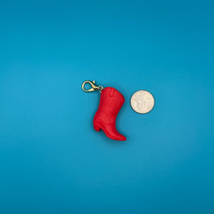 2' Mini Barbie Red Cowboy Boot -  vintage keychain vintage charms for bag nostalgia vintage keychains y2k collectible - Bag Crap