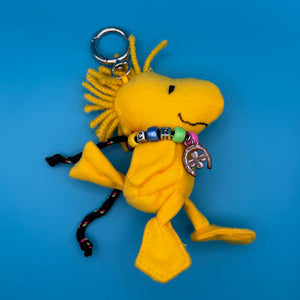 4” Vtg 1:1 Woodstock Plush   + Beaded Necklace -  vintage keychain vintage charms for bag nostalgia vintage keychains y2k collectible - Bag Crap