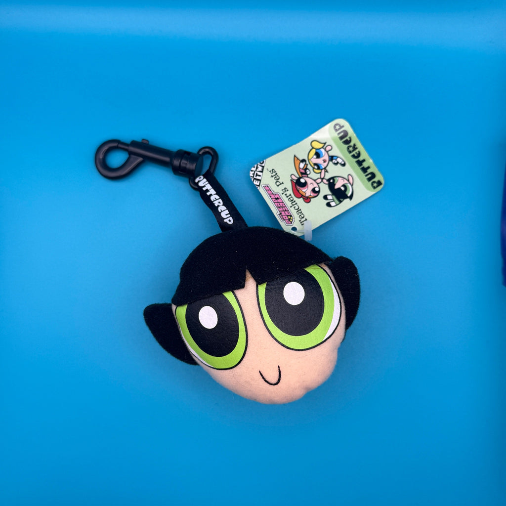 Vintage Buttercup Power Puff Girl Plushie Bag Charm