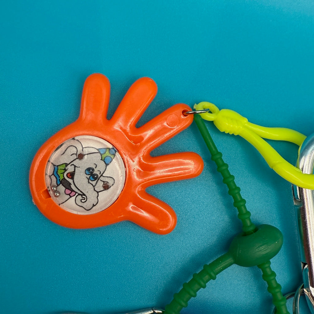 Vintage Orange Mini Backpack and Basketball Garfield Keychain and Bag Charm Pack