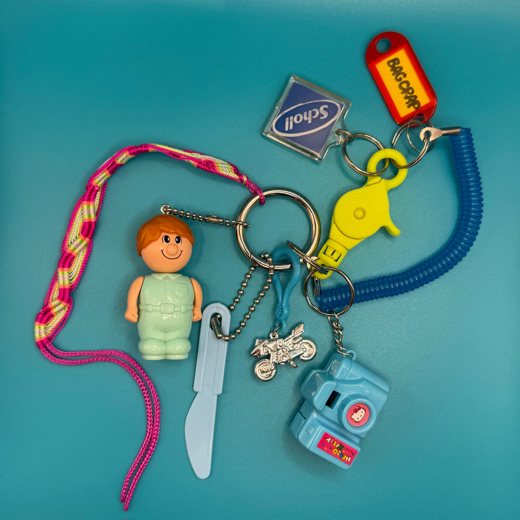Vintage Mini Person and Working Hello Kitty Camera Keychain and Bag Charm Pack