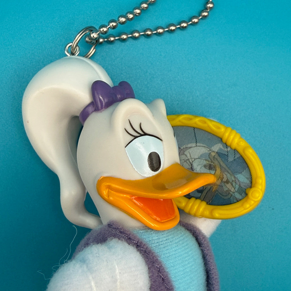 Vintage Plastic Daisy Duck Bag Charm