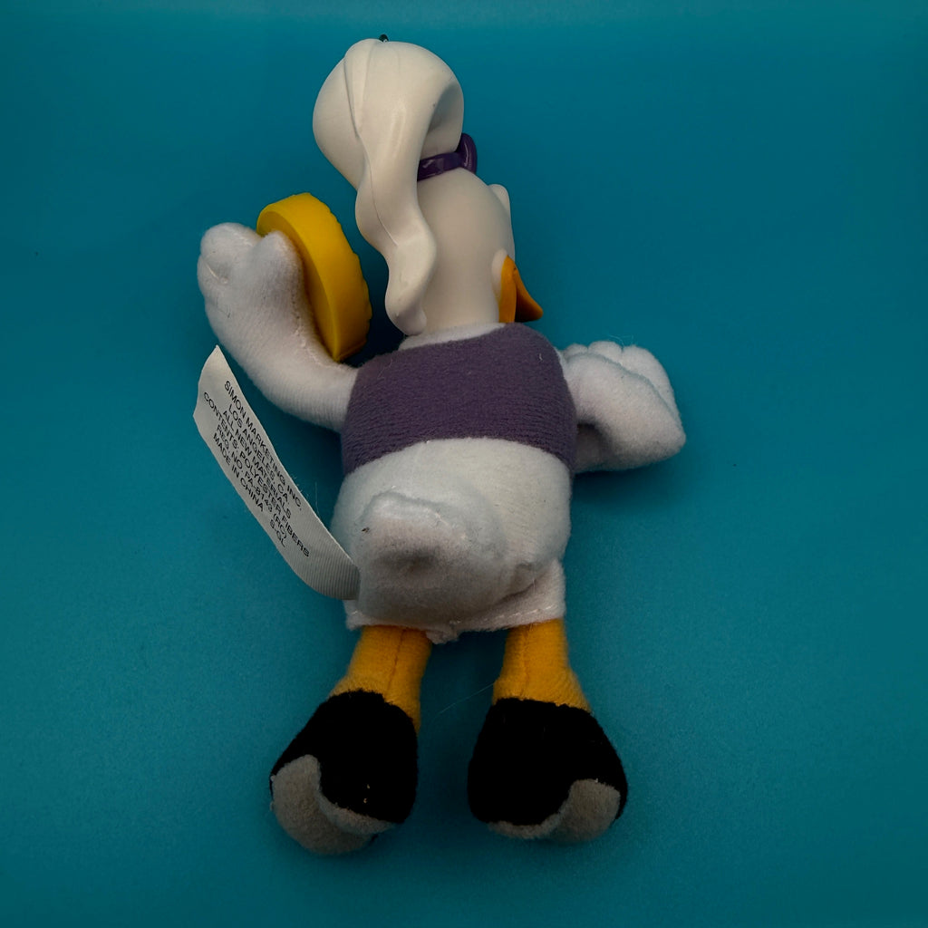 Vintage Plastic Daisy Duck Bag Charm