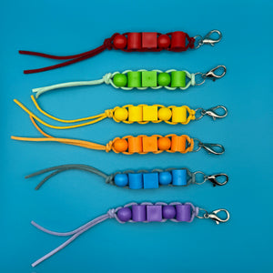 Bag Crap - Rainbow Block Bead Bag Charms - Support Equality Texas Fund