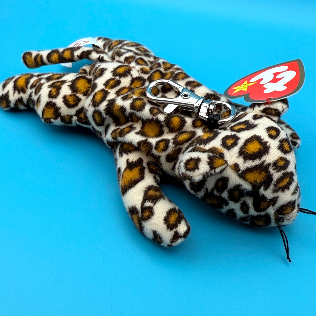 Vintage Teenie Beanie Baby 'Freckles' the Leopard Bag Charm