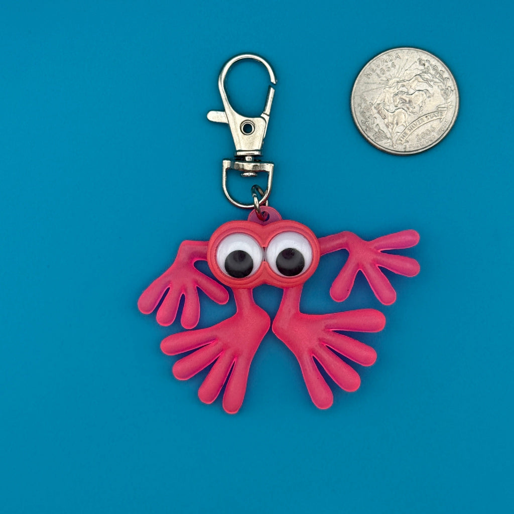 Vintage 90s Colorful Googly Eyed Monster Bag Charms