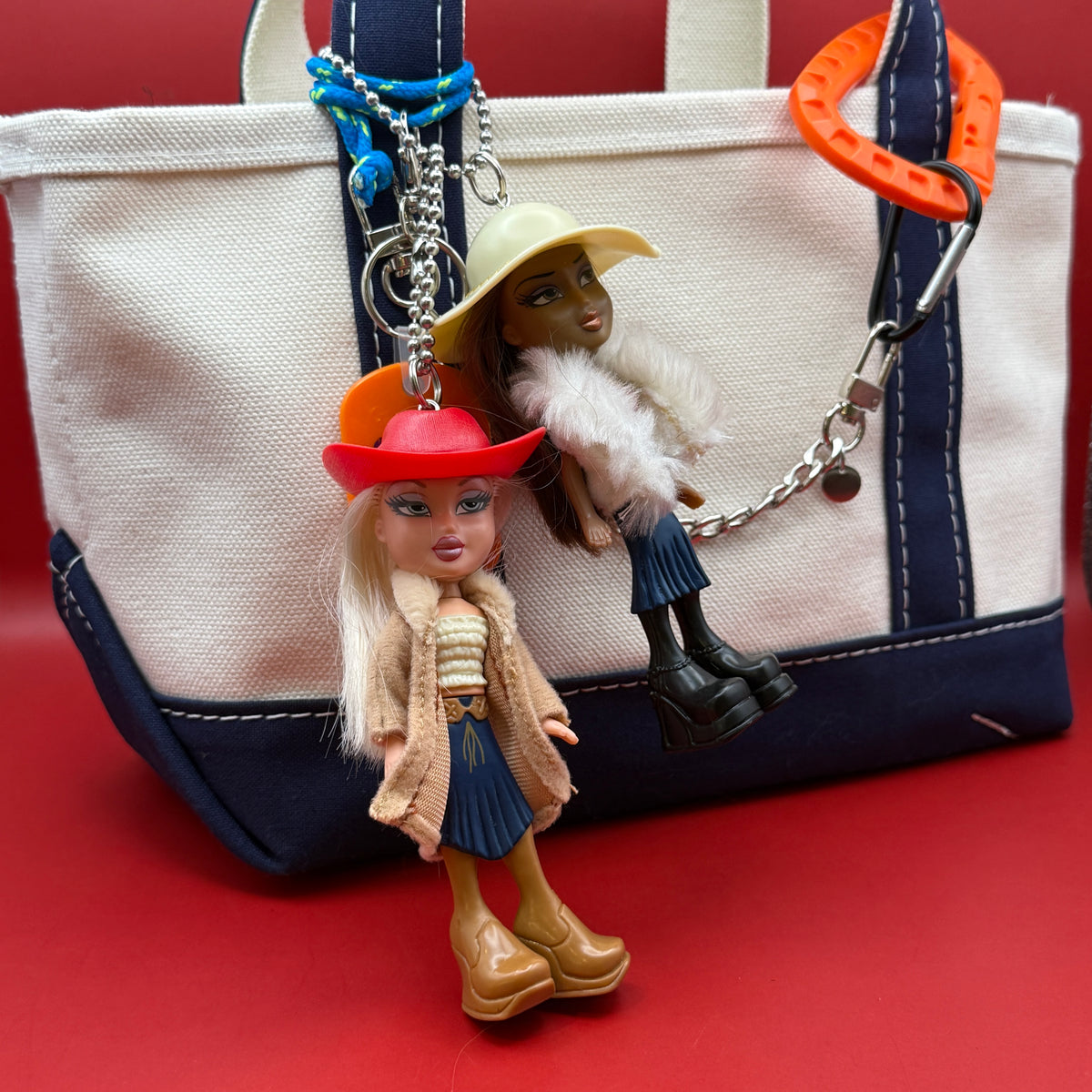 Bratz Doll   - White Fur Vest -  vintage keychain vintage charms for bag nostalgia vintage keychains y2k collectible - Bag Crap