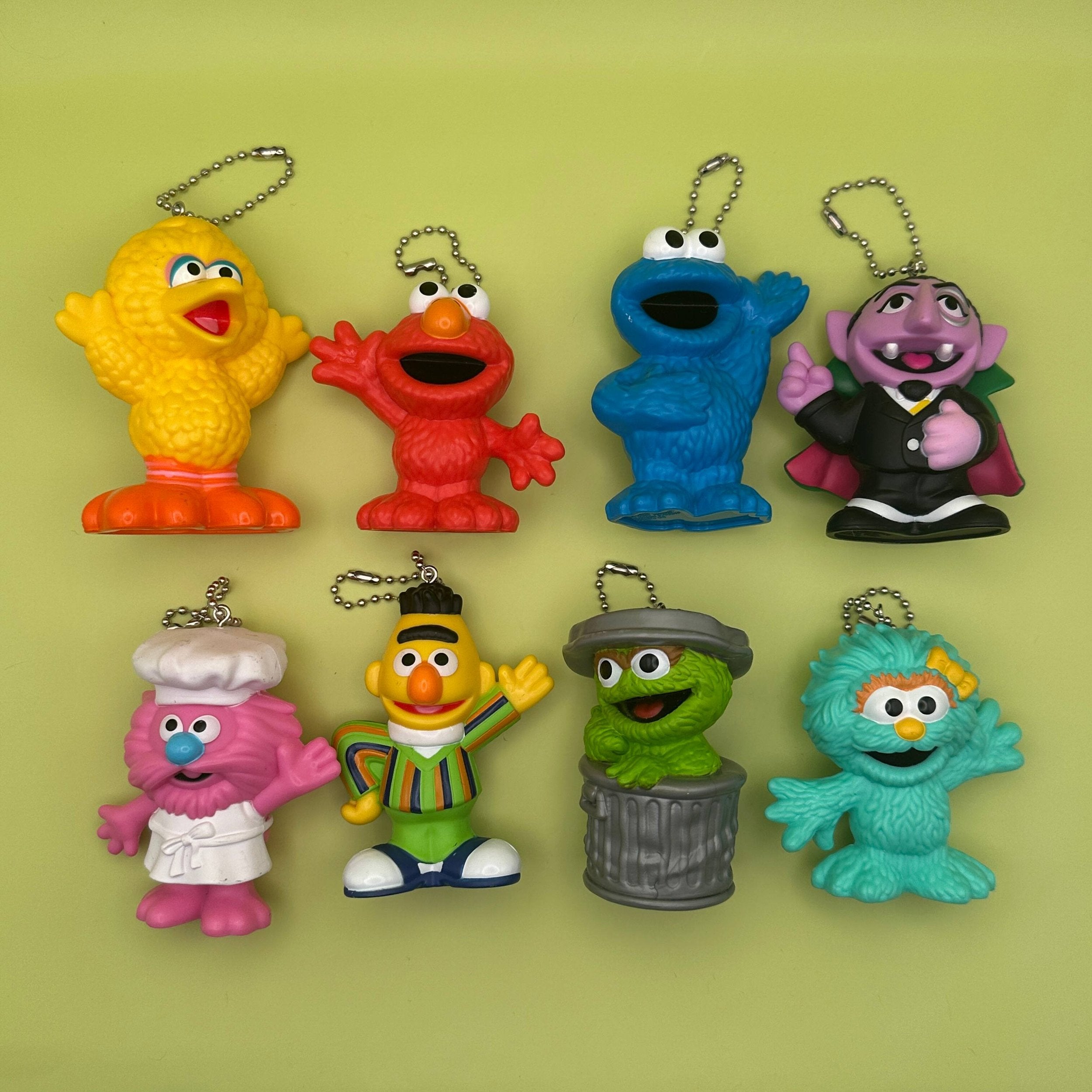 Sesame Street  Toy  s & s -  vintage keychain vintage charms for bag nostalgia vintage keychains y2k collectible - Bag Crap