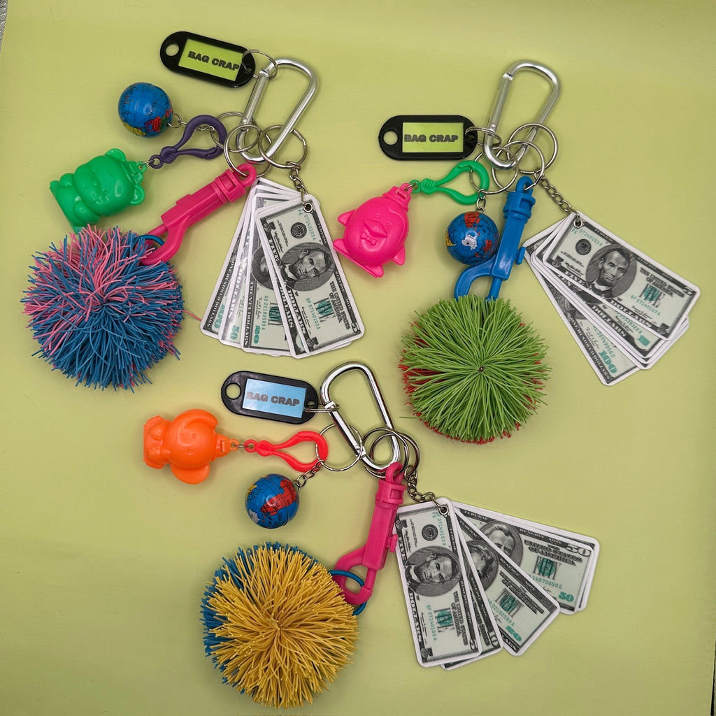 Crap Pack Vintage Keychain Starter Bag Charm Packs