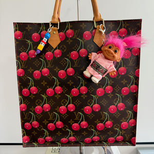 4'  Troll Doll  : Pink Hair Kimono Troll -  vintage keychain vintage charms for bag nostalgia vintage keychains y2k collectible - Bag Crap