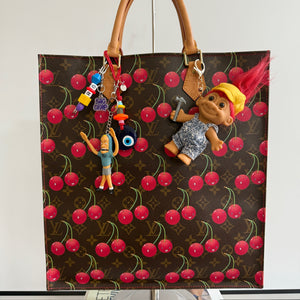 4'  Troll Doll  : Red Hair Construction Troll -  vintage keychain vintage charms for bag nostalgia vintage keychains y2k collectible - Bag Crap