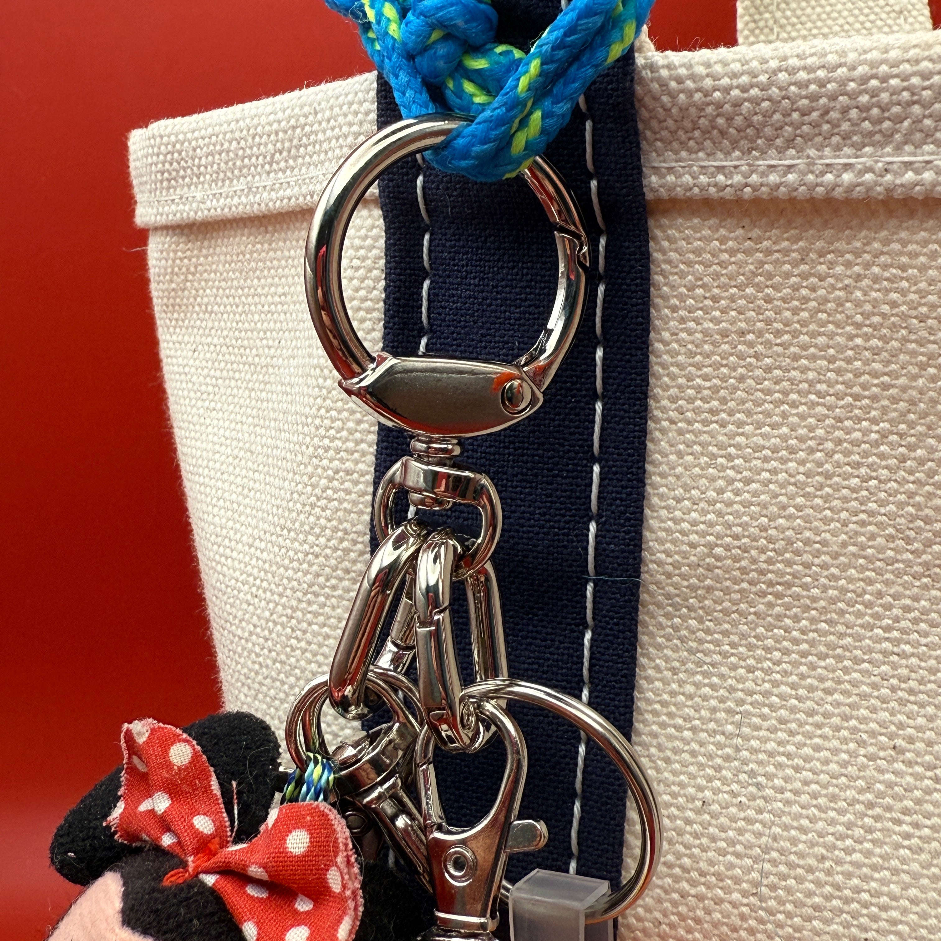 Silver Metal Swivel Spring Clip + 2 Carabiner Clip Attachments - clips carabiners charms keychains bag designer vintage keychain vintage charms for bag nostalgia vintage keychains y2k collectible - Bag Crap