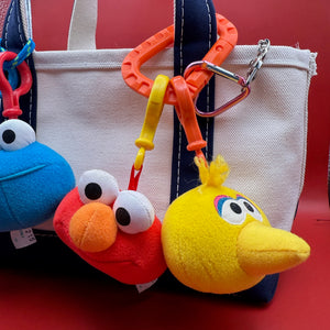90s Big Bird  Head - plushies  vintage keychain vintage charms for bag nostalgia vintage keychains y2k collectible - Bag Crap