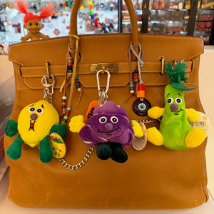 Grapes -  vintage keychain vintage charms for bag nostalgia vintage keychains y2k collectible - Bag Crap