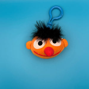 90s Ernie  Head - plushies  vintage keychain vintage charms for bag nostalgia vintage keychains y2k collectible - Bag Crap