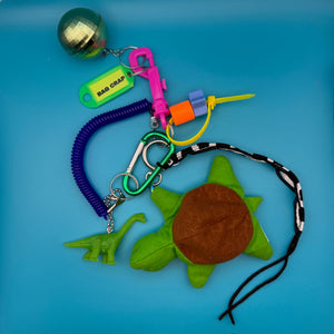 Teenie Beanie Baby Turtle Disco ball   Pack - vintage bag charm packs nostalgia vintage y2k vintage keychain vintage charms for bag nostalgia vintage keychains y2k collectible - Bag Crap