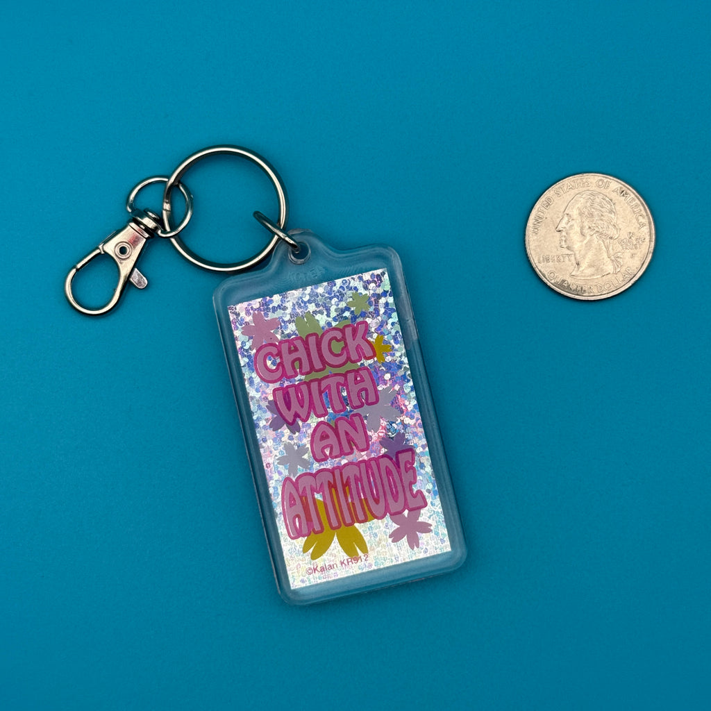 Vintage Y2K Comedy Phrase Keychain Clip Charms