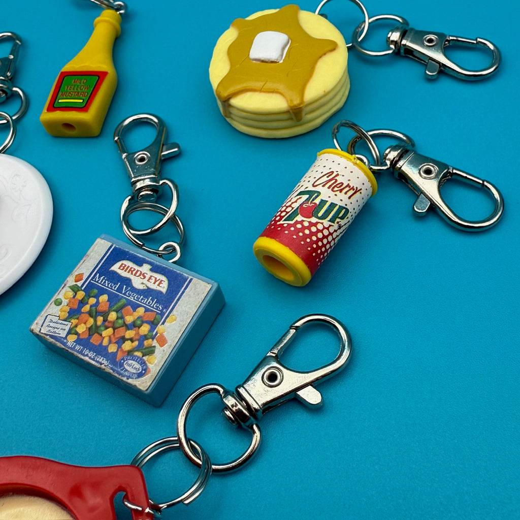 Barbie Vintage 90s Miniature Charms: Ice Cream, Cheerios, Cola