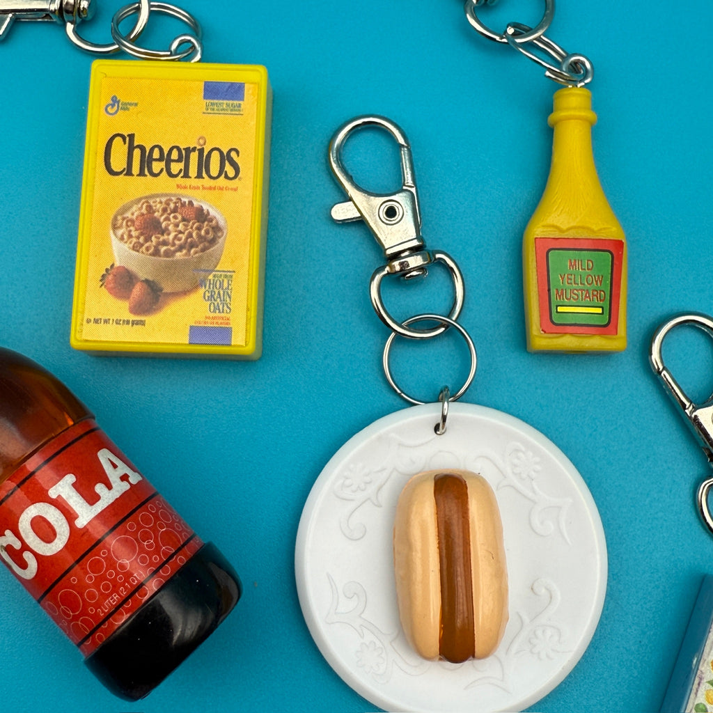 Barbie Vintage 90s Miniature Charms: Ice Cream, Cheerios, Cola