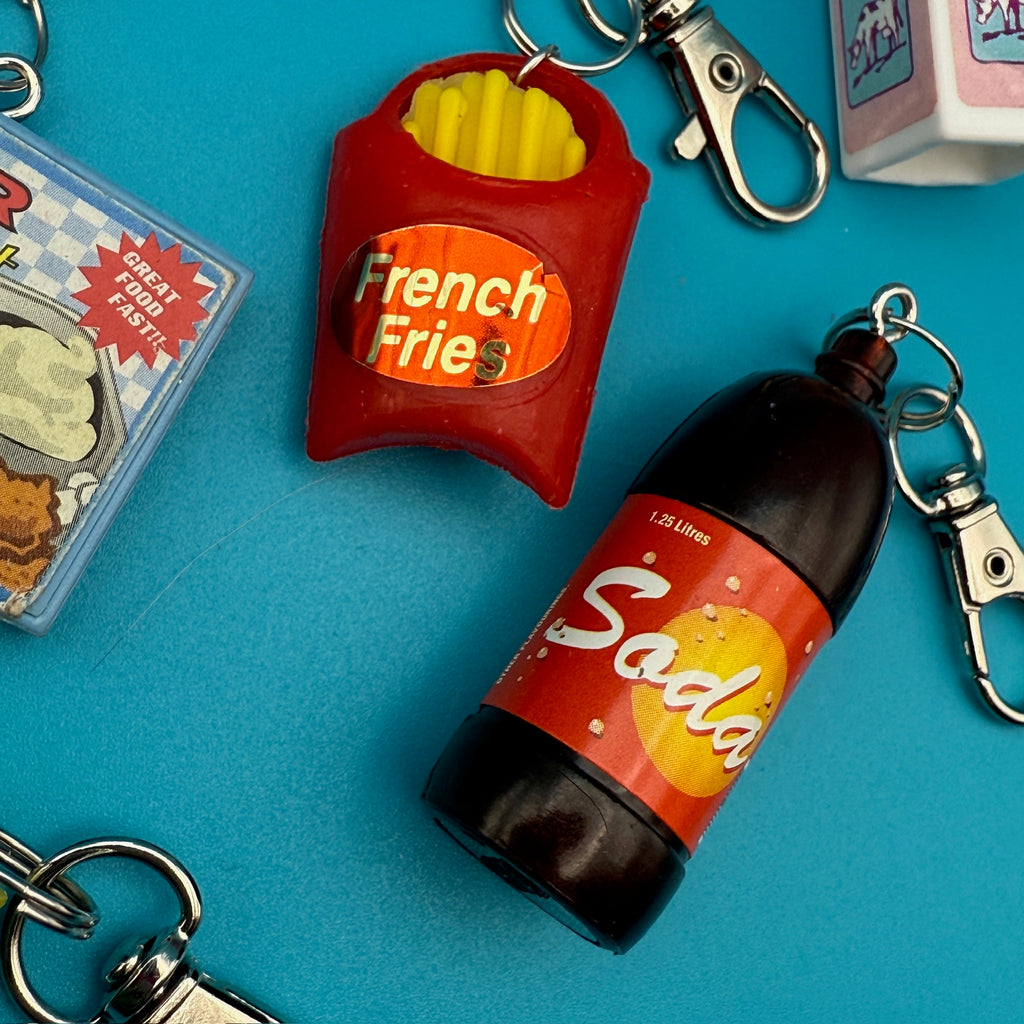 Assorted Vintage 90s Barbie Mini Food & Grocery Bag Charms