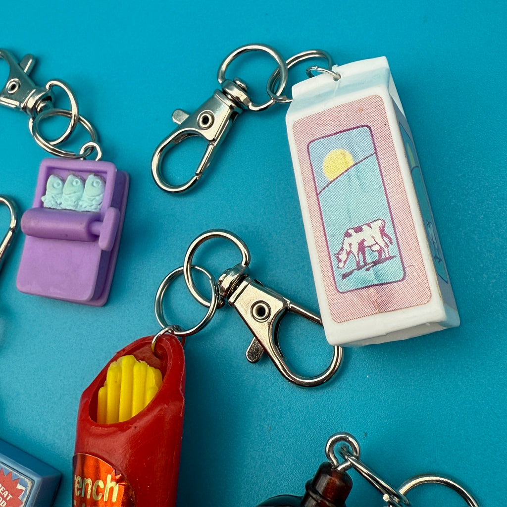 Assorted Vintage 90s Barbie Mini Food & Grocery Bag Charms