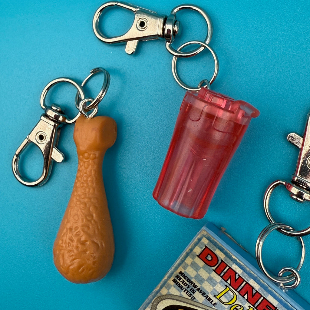 Assorted Vintage 90s Barbie Mini Food & Grocery Bag Charms
