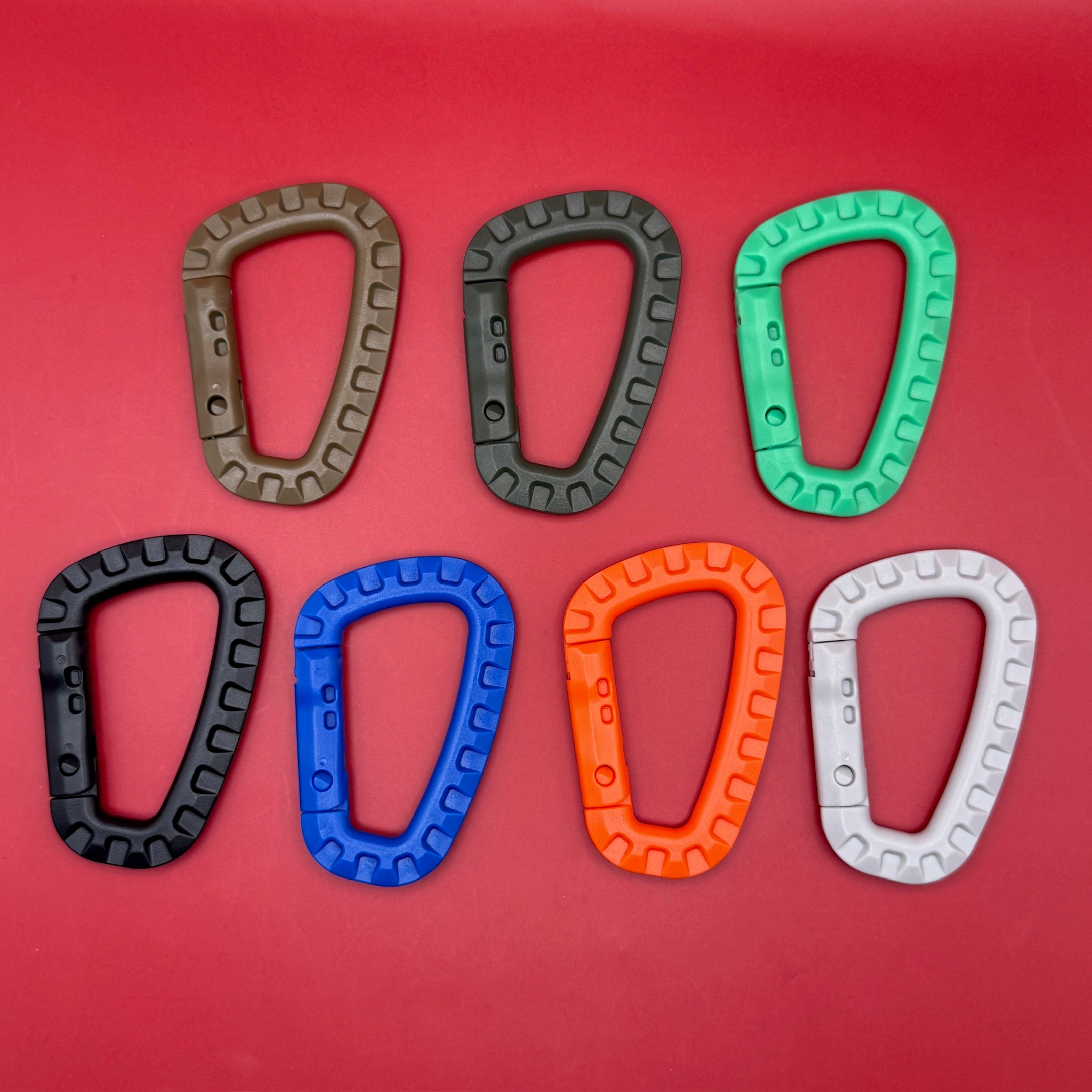 Colorful Thick Plastic Carabiner Clips - clips carabiners charms keychains bag designer vintage keychain vintage charms for bag nostalgia vintage keychains y2k collectible - Bag Crap