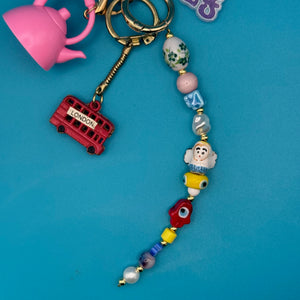 One-of-One     Set — Double Decker Bus - vintage bag charm packs nostalgia vintage y2k vintage keychain vintage charms for bag nostalgia vintage keychains y2k collectible - Bag Crap