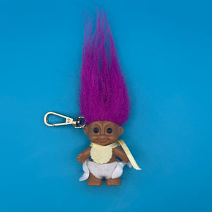 Troll Doll  : Magenta Hair Baby Troll - troll charms troll keychains vintage keychain vintage charms for bag nostalgia vintage keychains y2k collectible - Bag Crap
